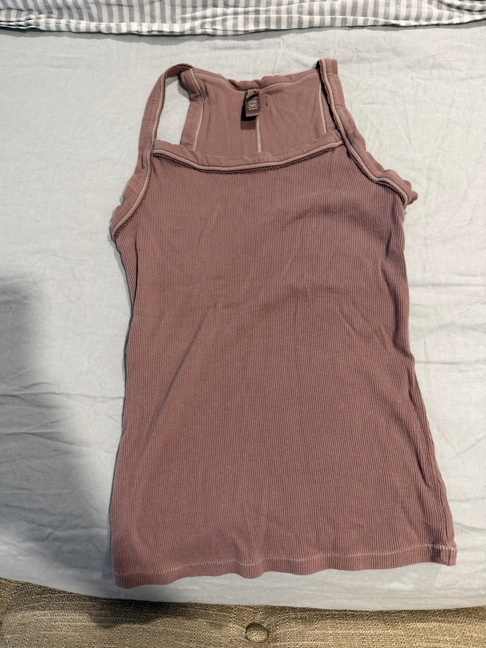 Skims Women's Ribbed Tank Top - Mauve